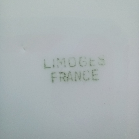 LIMOGES FRANCE 10"VINTAGE HAND PAINTED PLATE PEONIES - Picture 6 of 14